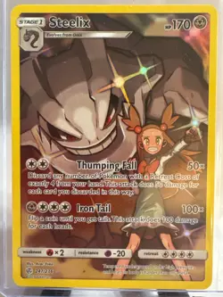 Steelix - 247/236 - SM Cosmic Eclipse Secret Rare Holo Pokemon Card - NM - Image 1