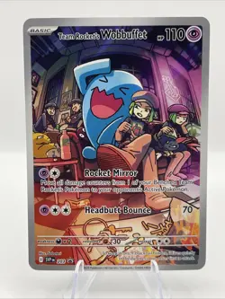 Team Rocket's Wobbuffet 203 Sv: Scarlet & Violet Promo Cards Holo - Image 1