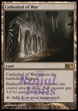 Cathedral of War 1x FOIL MTG M13 Core Set Rare MINT land - Image 1