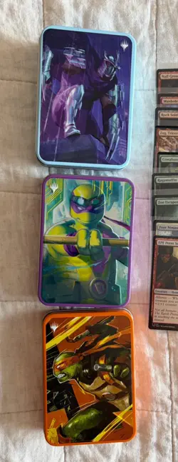 MTG TMNT Card Lot 59 Cards – Foils, Rares, Showcase, Surge, Full Art + Tins 🔥 - Image 2
