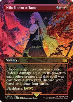 Nibelheim Aflame *Foil Borderless* - FIN-BF NM Magic The Gathering MTG - Image 1