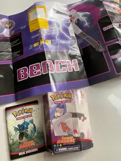 Pokemon TCG EX Team Rocket Returns James Theme Deck Box Rulebook player mat - Image 2