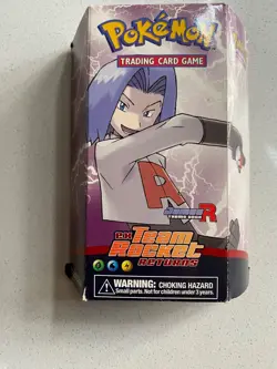 Pokemon TCG EX Team Rocket Returns James Theme Deck Box Rulebook player mat - Image 3