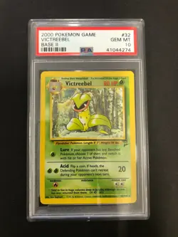 2000 Pokemon Victreebel PSA 10 Gem Mint #32/130 Base Set 2 Vintage Rare Pokemon - Image 1