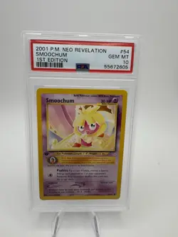 2001 Smoochum 54 1st Edition Neo Revelation PSA 10 Wotc - Image 1