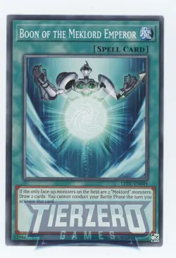 Yugioh Boon of the Meklord Emperor LED7-EN049 Common 1st Edition NM/LP - Image 1
