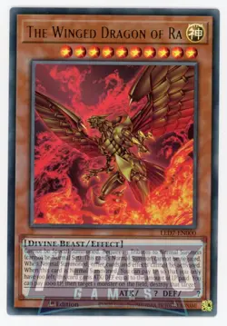 Yugioh The Winged Dragon of Ra LED7-EN000 Ultra Rare 1st Edition NM/LP - Image 1
