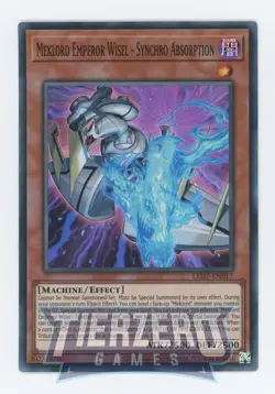 Yugioh Meklord Emperor Wisel - Synchro Absorption LED7-EN017 Super RareNM/LP - Image 1