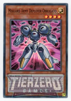 Yugioh Meklord Army Deployer Obbligato LED7-EN019 Super Rare 1st Edition NM/LP - Image 1