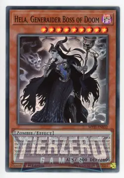 Yugioh Hela, Generaider Boss of Doom MYFI-EN032 Super Rare 1st Edition NM/LP - Image 1