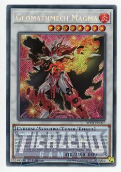 Yugioh Geomathmech Magma MYFI-EN007 Secret Rare 1st Edition NM/LP - Image 1
