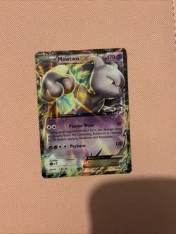 Pokemon TCG Mewtwo Ex XY183 Black Star Promo LP. - Image 1