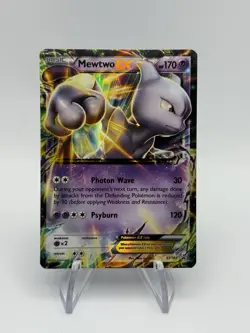 Pokemon TCG Mewtwo Ex XY183 Black Star Promo LP. - Image 1