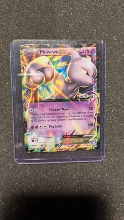 Pokemon TCG Mewtwo EX XY183 black star Promo - Image 1