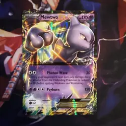 Mewtwo EX XY183 Black Star Promo Holo Pokemon card - Image 1
