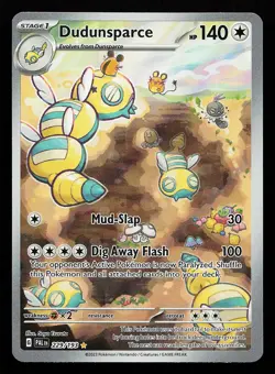 Dudunsparce 229/193 Holo Illustration Rare Paldea Evolved Pokemon Card - Image 1