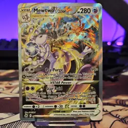 Mewtwo VStar GG44/GG70 Crown Zenith Galarian Gallery Pokemon Card - Image 1