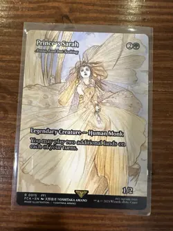 Princess Sarah (Azusa, Lost but Seeking) Borderless Final Fantasy MTG 0015 - Image 1