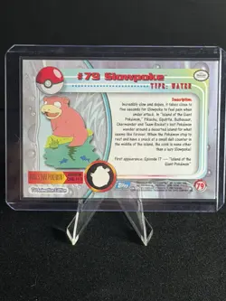topps Pokemon TV Animation Series 2 Holo Foil #79 Slowpoke - Image 2
