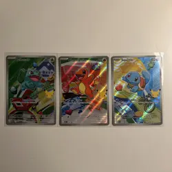 Pokemon TCG First Partner Illustration Gen 1 Kanto Starters Set Mint/Near Mint - Image 1