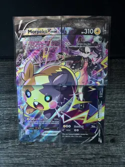 Morpeko V-Union Pokemon Crown Zenith Black Star Promo 4 Card Set - Image 1