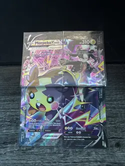 Morpeko V-Union Pokemon Crown Zenith Black Star Promo 4 Card Set - Image 2