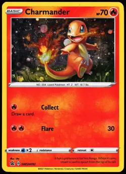 Charmander SWSH092 Pokemon Sword & Shield Promo English Holo - Image 1