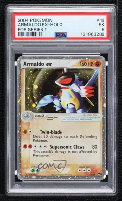 Armaldo ex (Holo) Pokemon Organized Play Promotional Series 1 PSA 5 2004 - Image 1