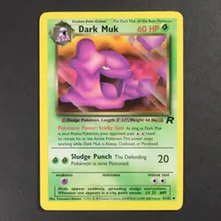 Dark Muk 41/82 Team Rocket Pokemon TCG P-LP Great Condition - Image 1