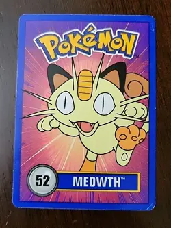 HP! Pokemon #52 Meowth Betty Crocker Fruit Roll-Up Nintendo 1998 Promo - Image 1