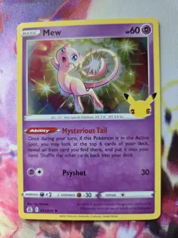 Pokemon Mew Celebrations Holo Rare Basic Psychic Creature 011/025 Yuu Nishida - Image 1