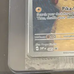 2023 Pokemon SVP EN Pokemon x Van Gogh - Pikachu Grey Felt Hat #085 Sealed - Image 5