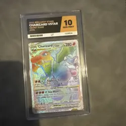 Pokemon Brilliant Stars Charizard VStar 174/172 Ace Grading 10 perfect grades - Image 1