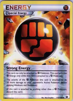 Strong Energy 115/124 Uncommon - Pokemon XY: Fates Collide - Reverse Holo (NM) - Image 1