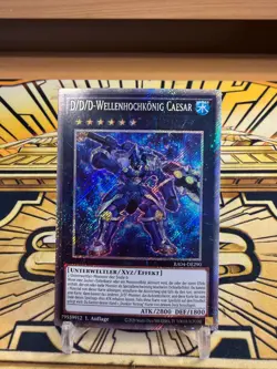Yugioh D/D/D-Wellenhochkonig Caesar RA04-DE290 Platinum Secret Rare - Image 1