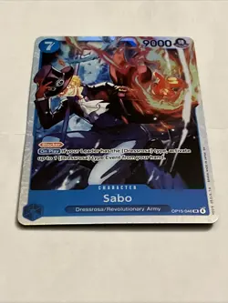 Sabo Super Rare (SR) OP15-046 Adventure On Kami's Island English Foil - Image 3