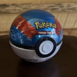 Pokemon TCG Great Ball Poke Ball Tin Sealed 3 Booster Packs + Coin Q4 2024 - Image 2