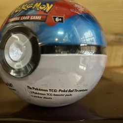 Pokemon TCG Great Ball Poke Ball Tin Sealed 3 Booster Packs + Coin Q4 2024 - Image 3