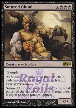 Sutured Ghoul 2x FOIL MTG M12 Magic 2012 Core Set Rare MINT black - Image 1