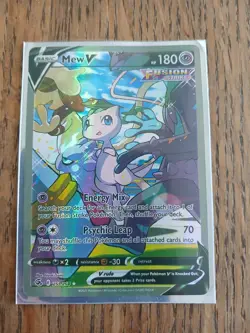 Pokemon card - Mew V 180hp - Rare! Lots of photos - not professionally graded. - Image 1