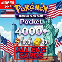 【ALL ENG CARDS】Pokemon TCG Pocket Global Account 4000 Hourglass ALL ENG CARDS - Image 1