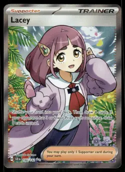Pokemon Cards Lacey 166/142 Stellar Crown Ultra Rare NM *2 - Image 1