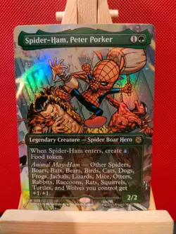 Spider-Ham, Peter Porker FOIL (Borderless) - Marvel's Spider-Man - NM - MTG - Image 1