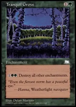 [1x] Tranquil Grove Played, English Weatherlight MTG Magic - Image 1