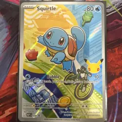 First Partner Illustration Squirtle Promo Full Art Holo 039 Pokemon TCG - Image 2