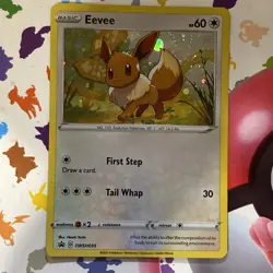 Eevee - Cosmos Holo - SWSH095 Battle Styles Black Star Promo Pokemon Card NM - Image 1
