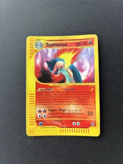Pokemon Card Expedition Base Set Reverse Holo Typhlosion 28/165 - Image 1