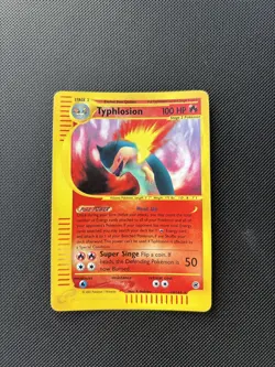 Pokemon Card Expedition Base Set Reverse Holo Typhlosion 28/165 - Image 4