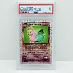 CARTA POKEMON DARK SLOWBRO REV. FOIL 8/110 LEGENDARY COLLECTION - ENG - PSA 5 - Image 1