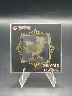 Spearow 24k Gold Plated Sticker Korean Striking Candy Pokemon NM/M - Image 1